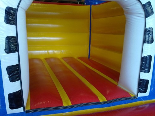 Springkussen Kasteel (blauw)